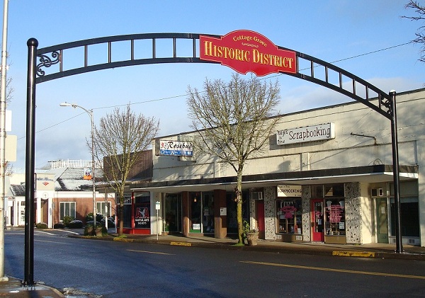 Sign for Downtown Historic District