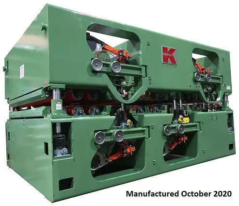 Heavy machinery with green casing