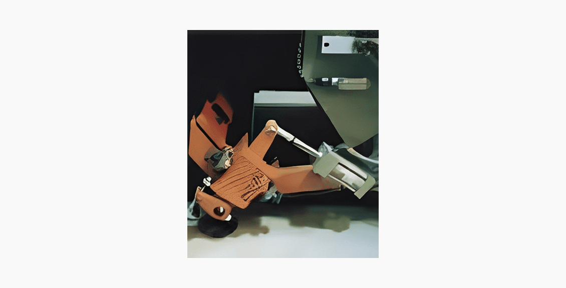 Heavy-duty machinery component detail