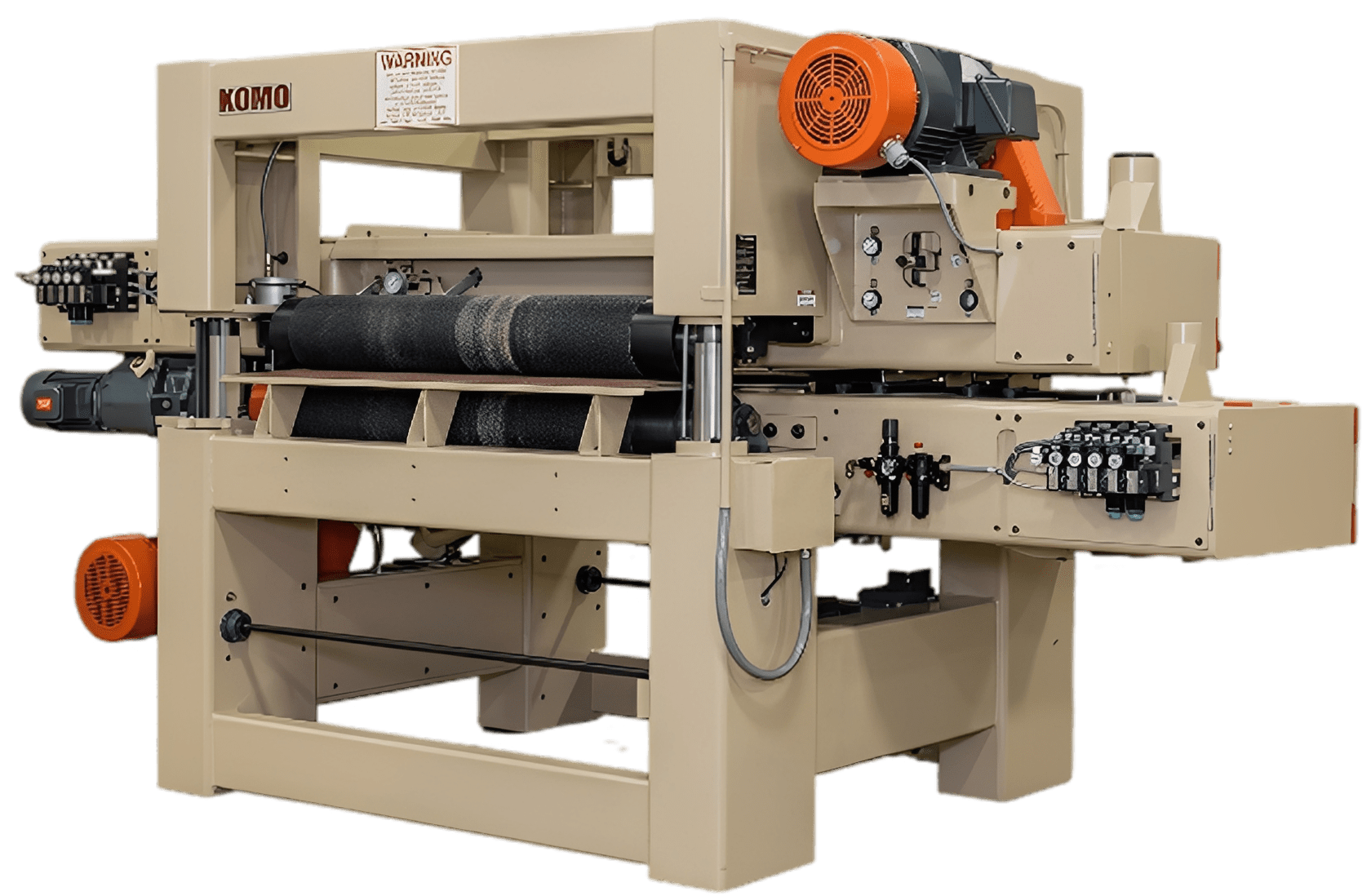 Large industrial sander machinery
