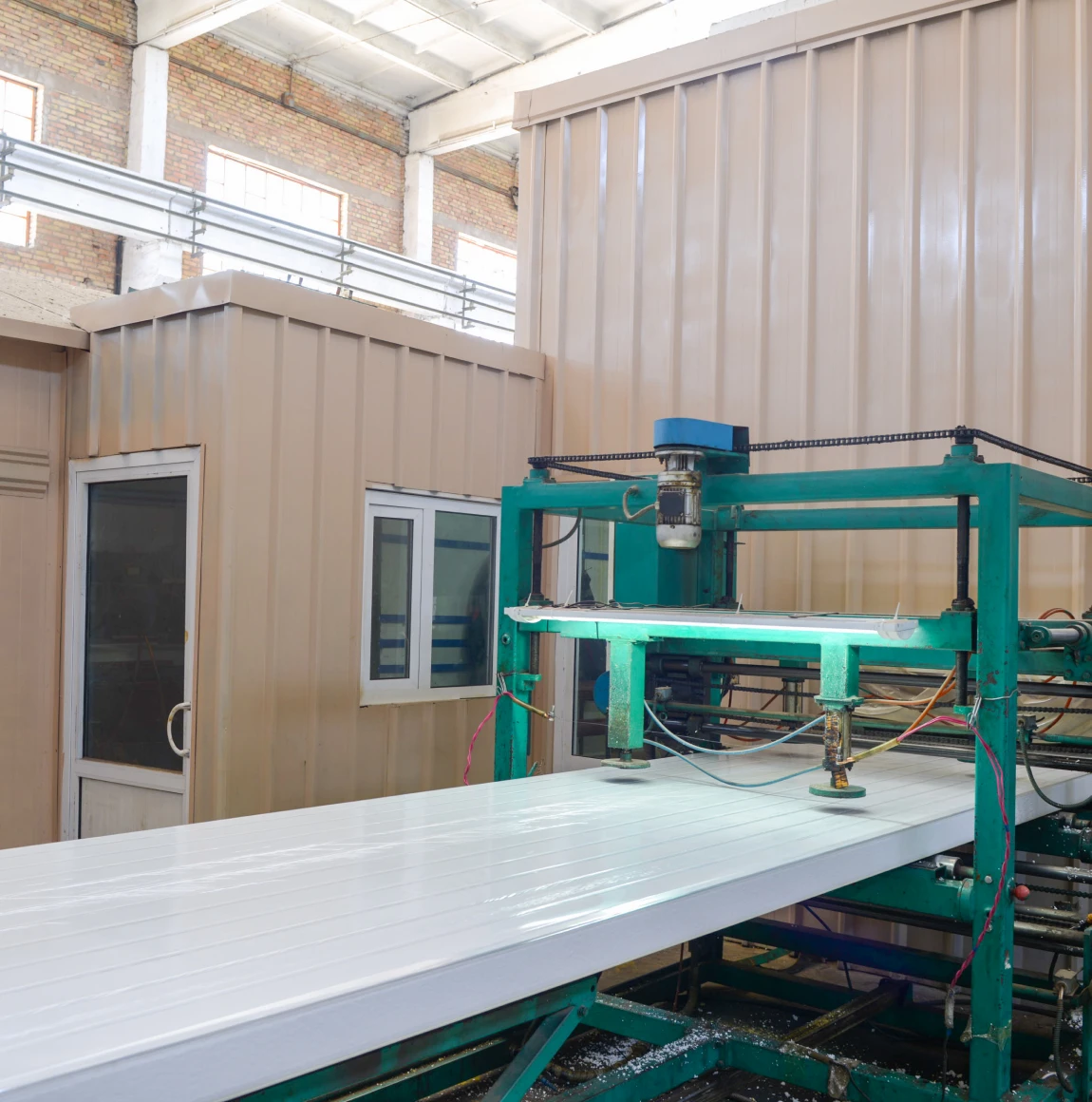 Industrial equipment in a production facility