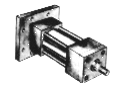 Industrial hydraulic actuator drawing