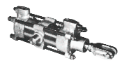 Hydraulic cylinder with metal components