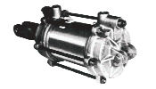 Metal machinery part close-up